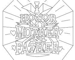 I honor my mother and father